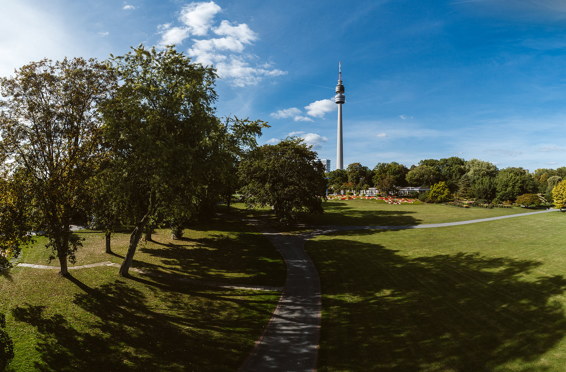 Der Fernsehturm Florian im Westfalenpark Dortmund.