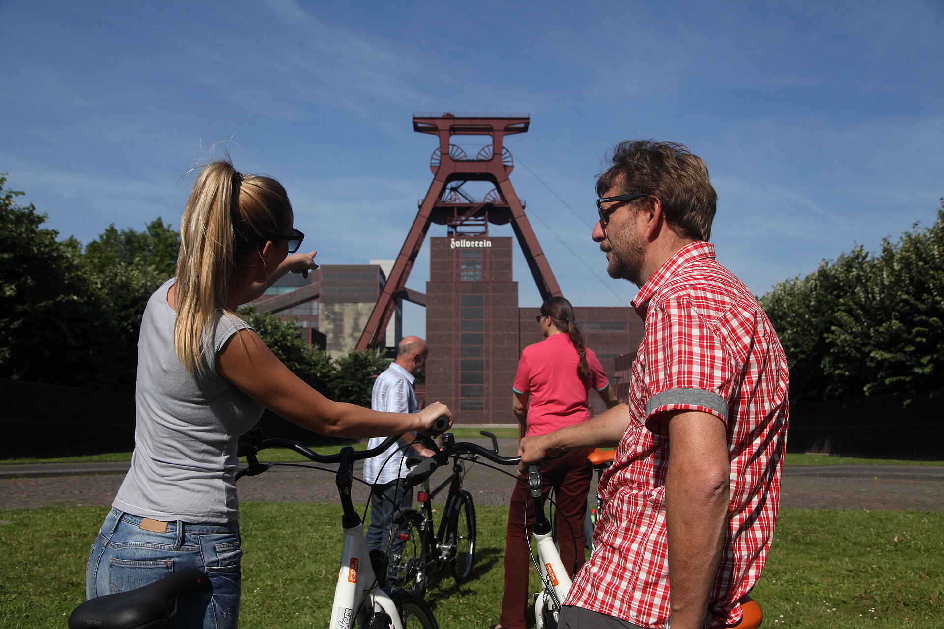 Ein beliebtes Ziel auch für Radfahrer: das Welterbe Zollverein.