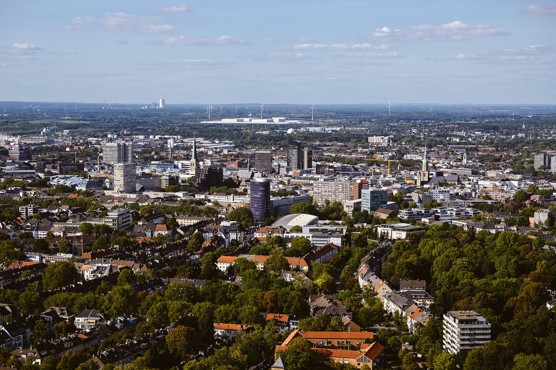 Hier ist deutlich zu sehen, wie grün die Metropole Ruhr tatsächlich ist.