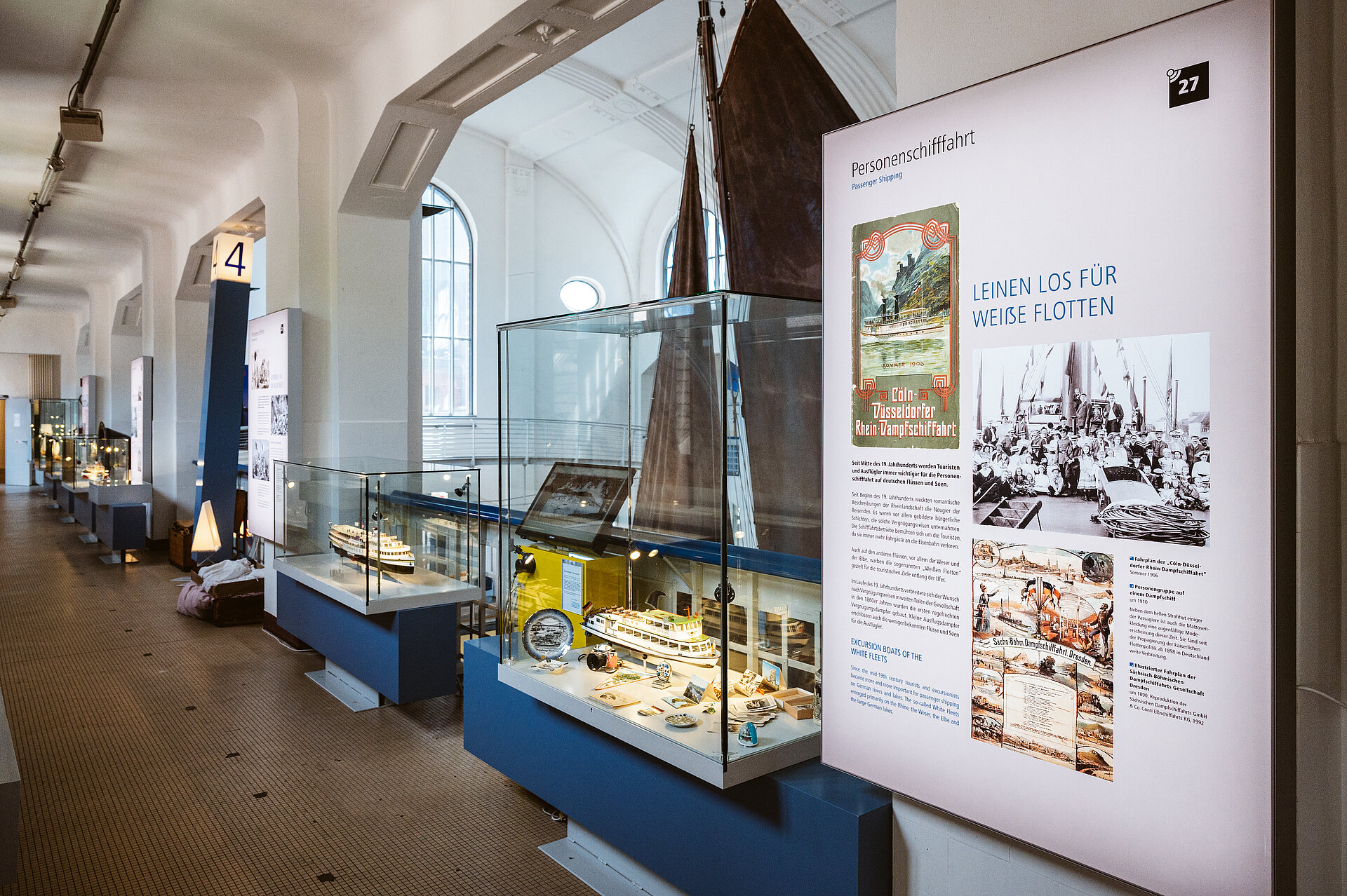 "Leinen los für Weiße Flotten": Informationen zur Personenschifffahrt im Ruhrgebiet.