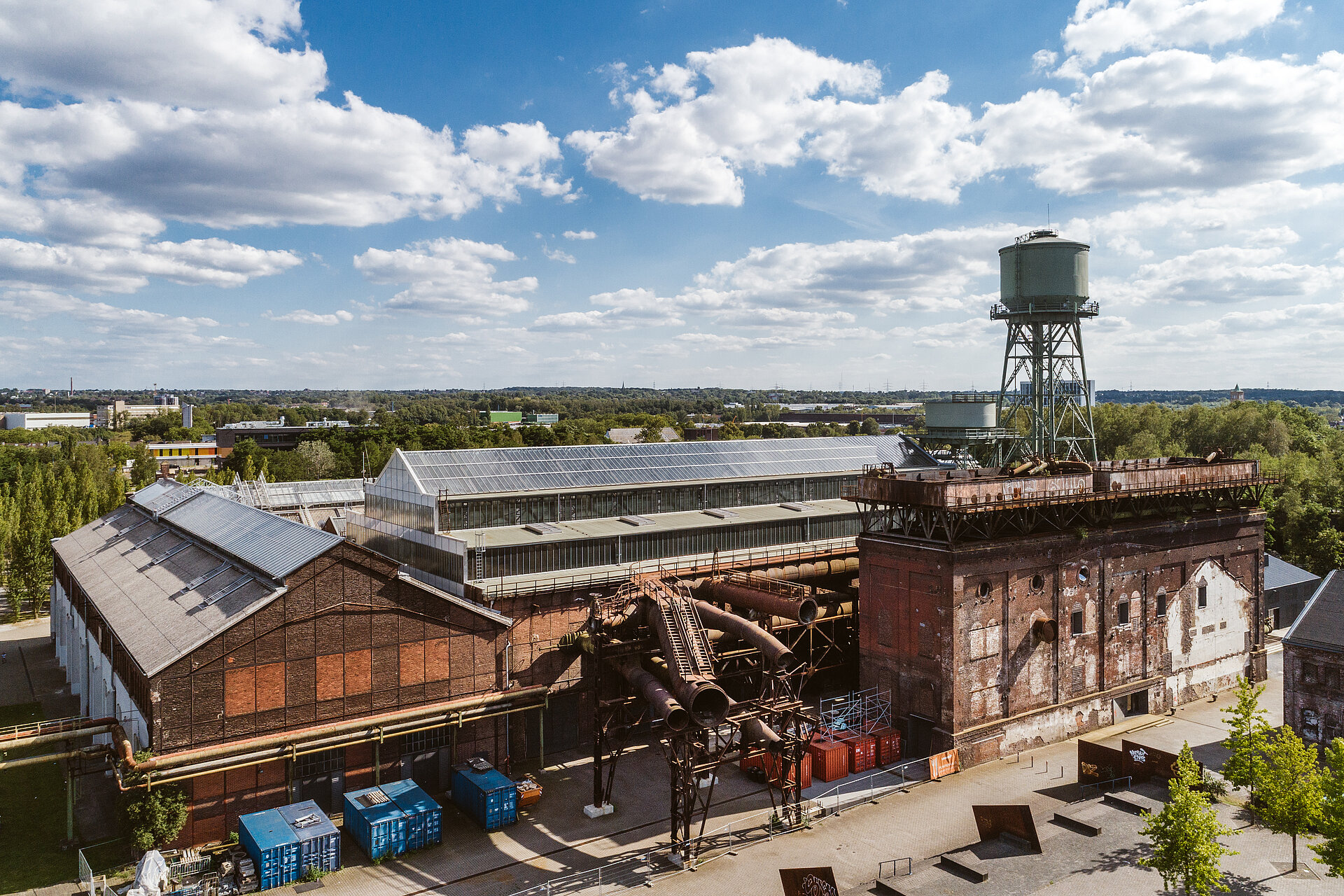 Die Jahrhunderthalle Bochum ist ein Ankerpunkt auf der Route Industriekultur.