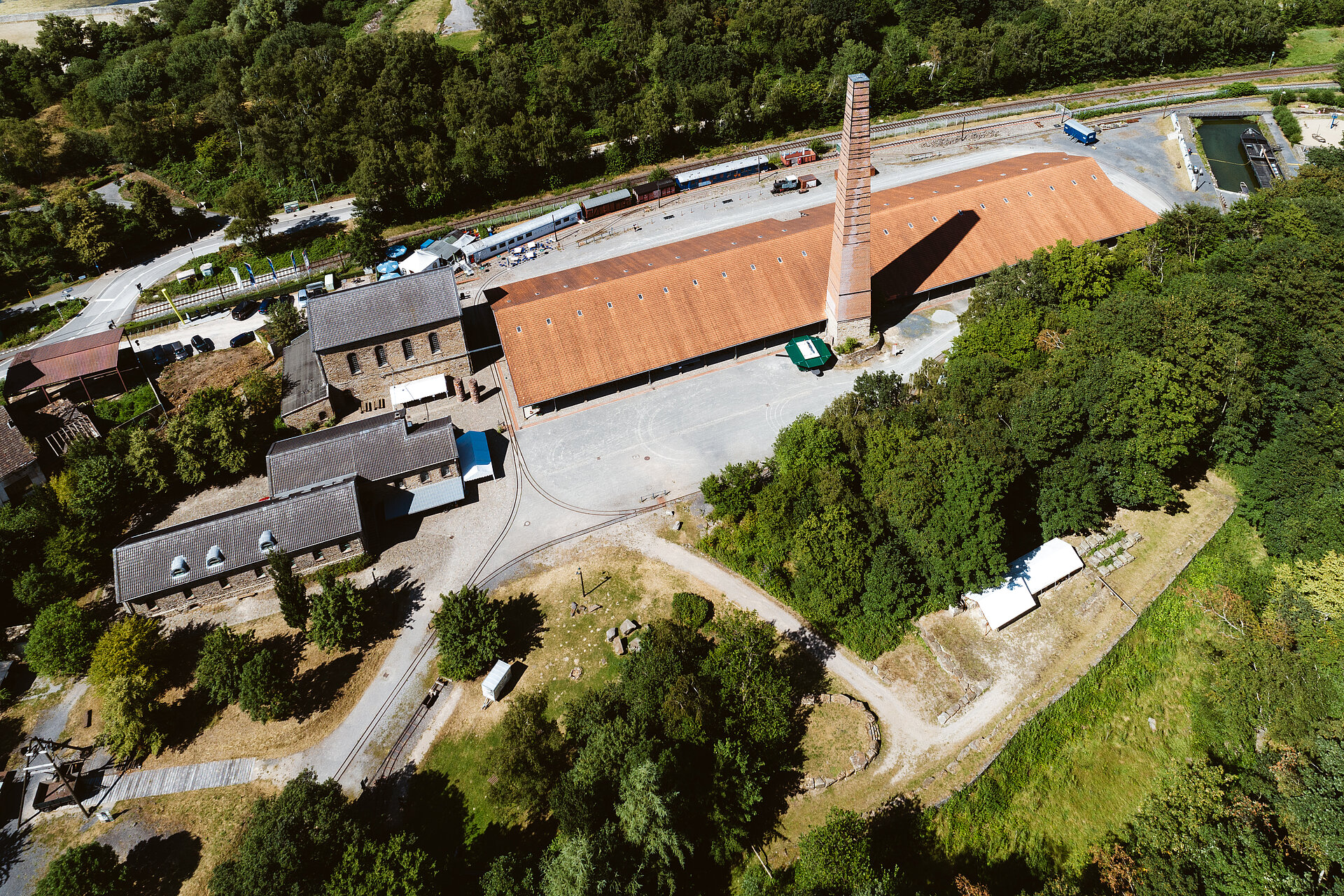 Luftbild der Zeche Nachtigall in Witten.