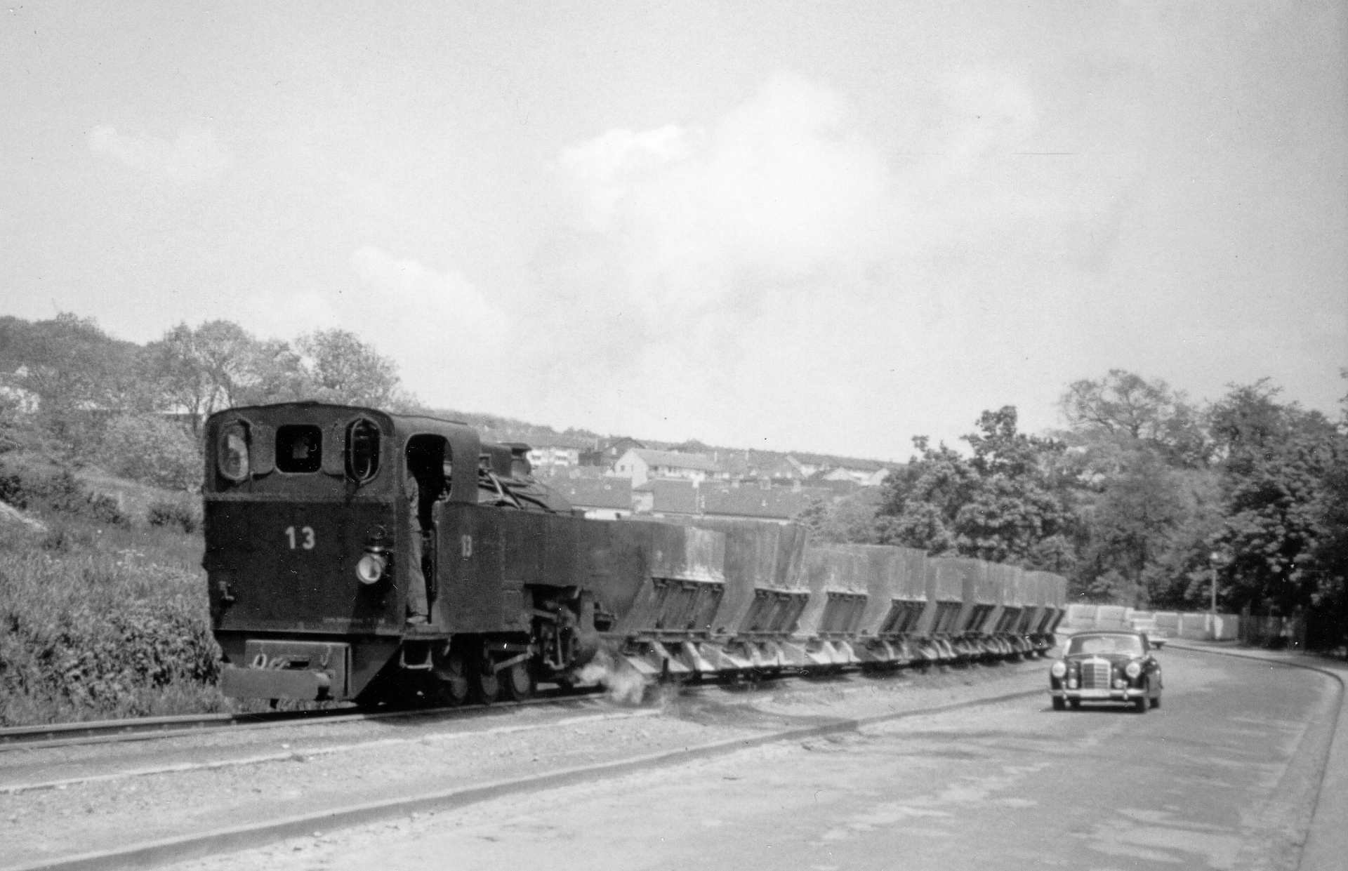 Harkortsche Kohlenbahn: Schlackenzug um 1960.