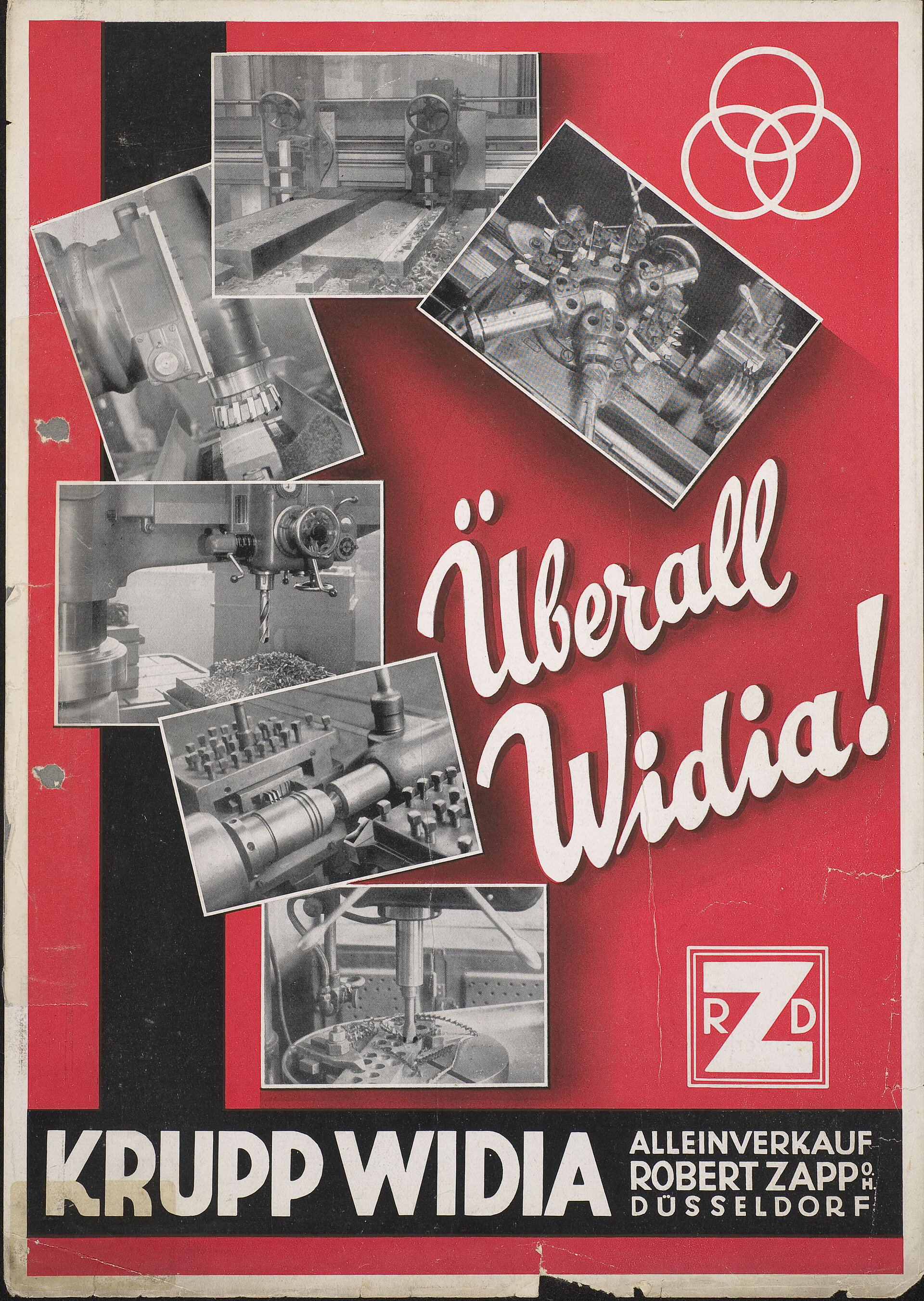 Werbeplakat von Krupp Widia.