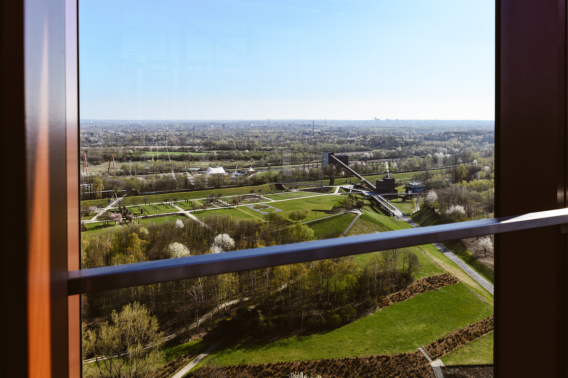 Blick vom Nordsturm auf den Nordsternpark.
