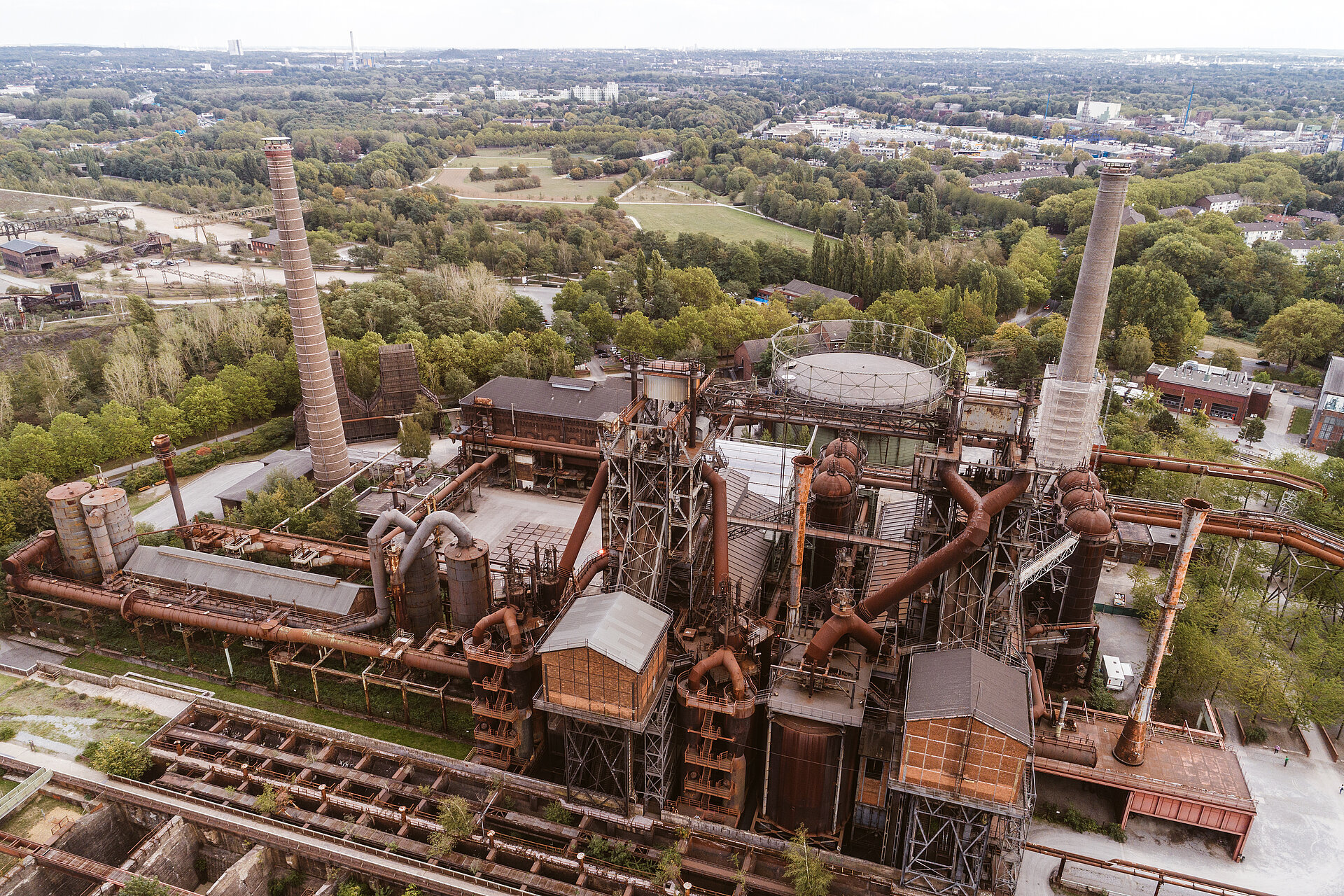 Der Landschaftspark Duisburg-Nord ist ein Ankerpunkt auf der Route Industriekultur.