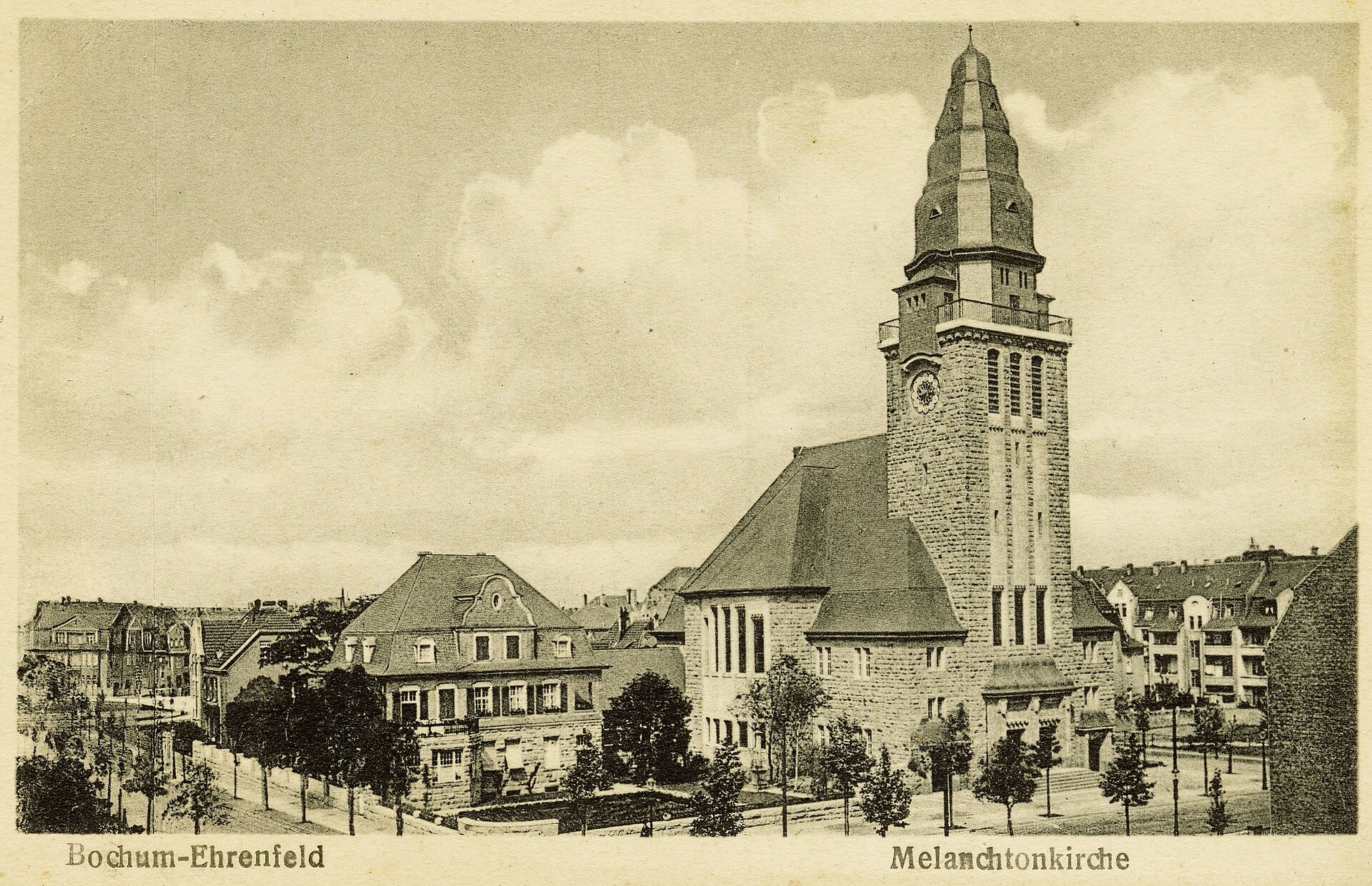 Melanchtonkirche Bochum, 1920er-Jahre.