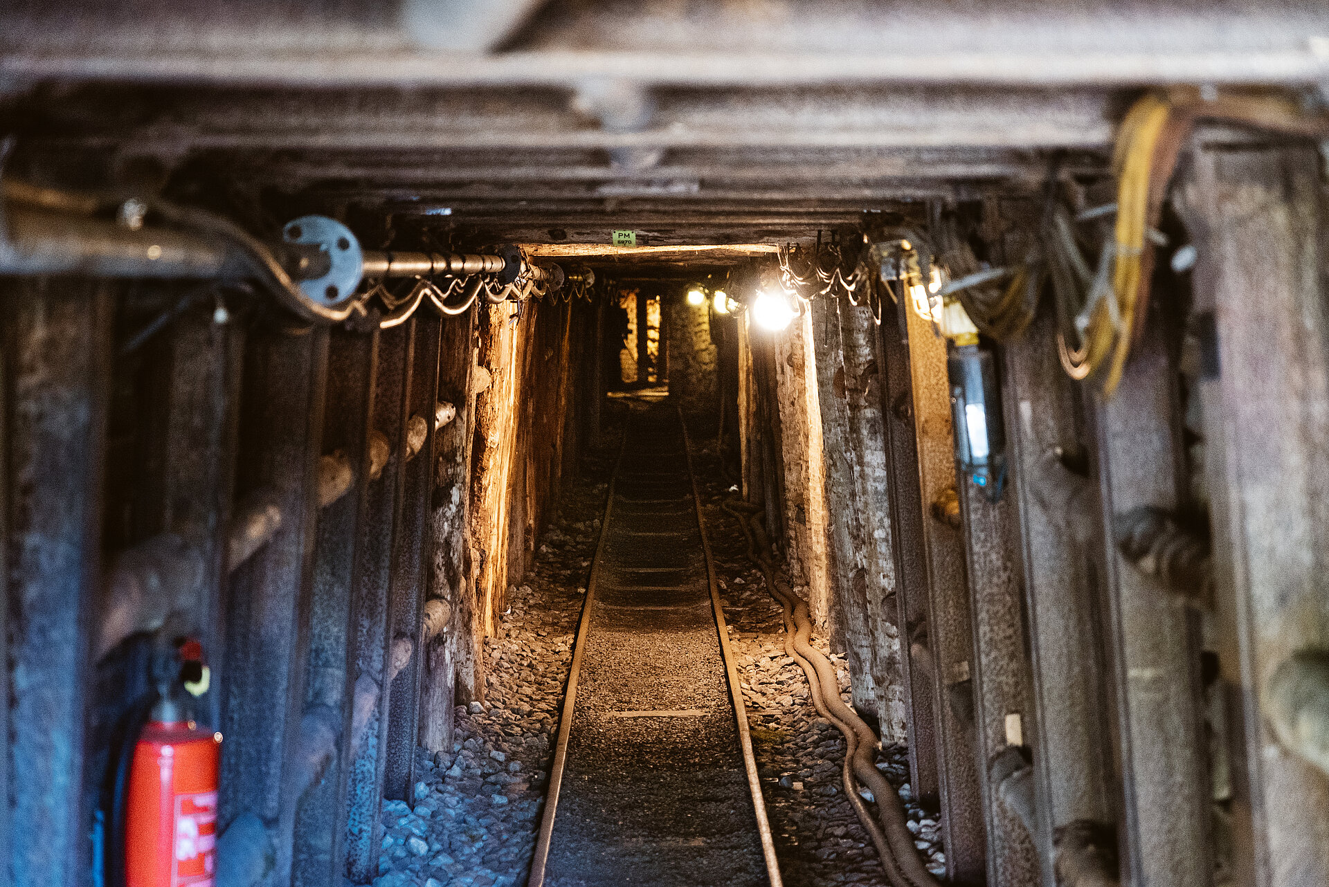 Besucherstollen der Zeche Nachtigall in Witten.