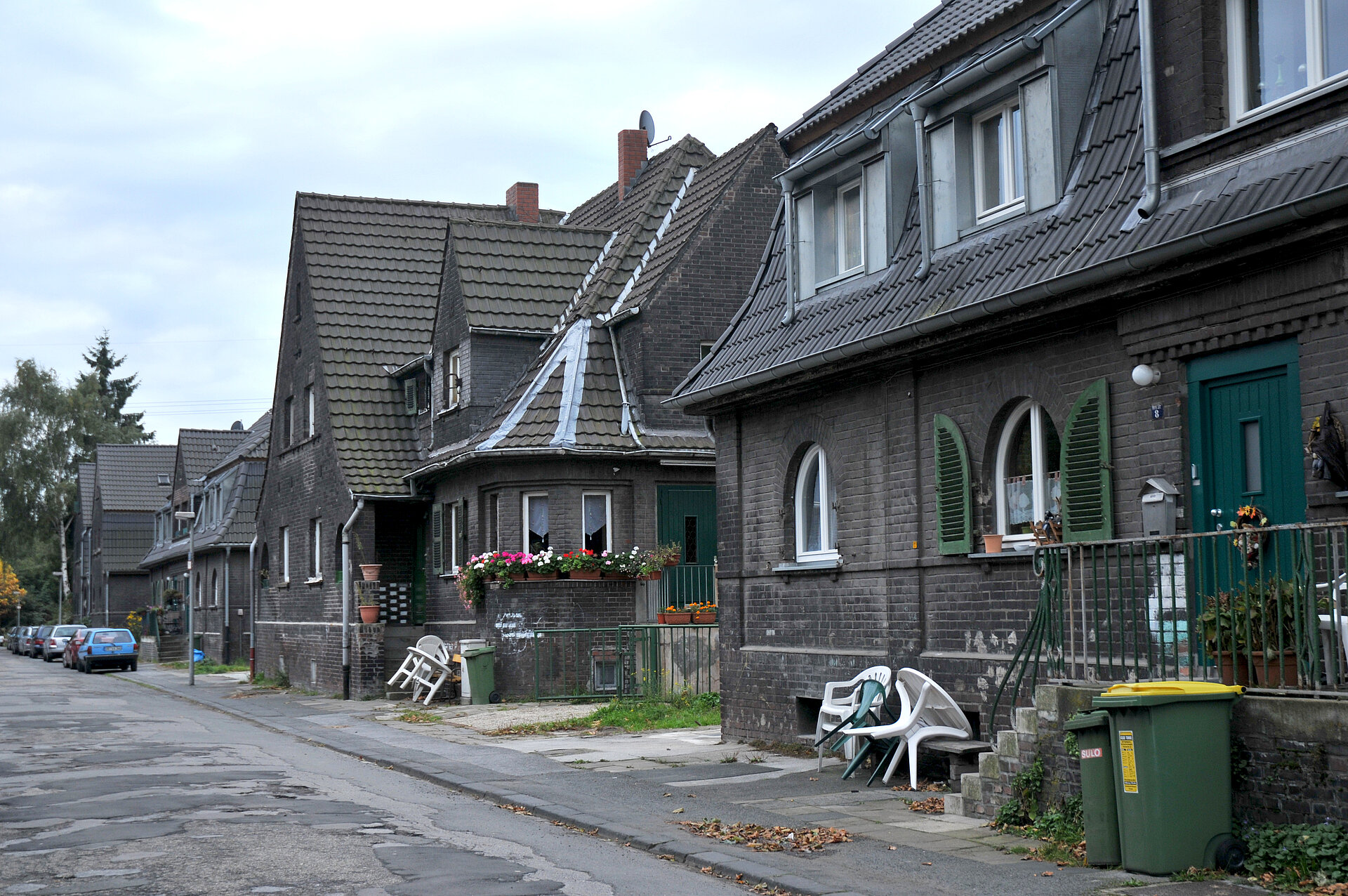 Werkstraße in der Siedlung Ripshorster Straße, Oberhausen.