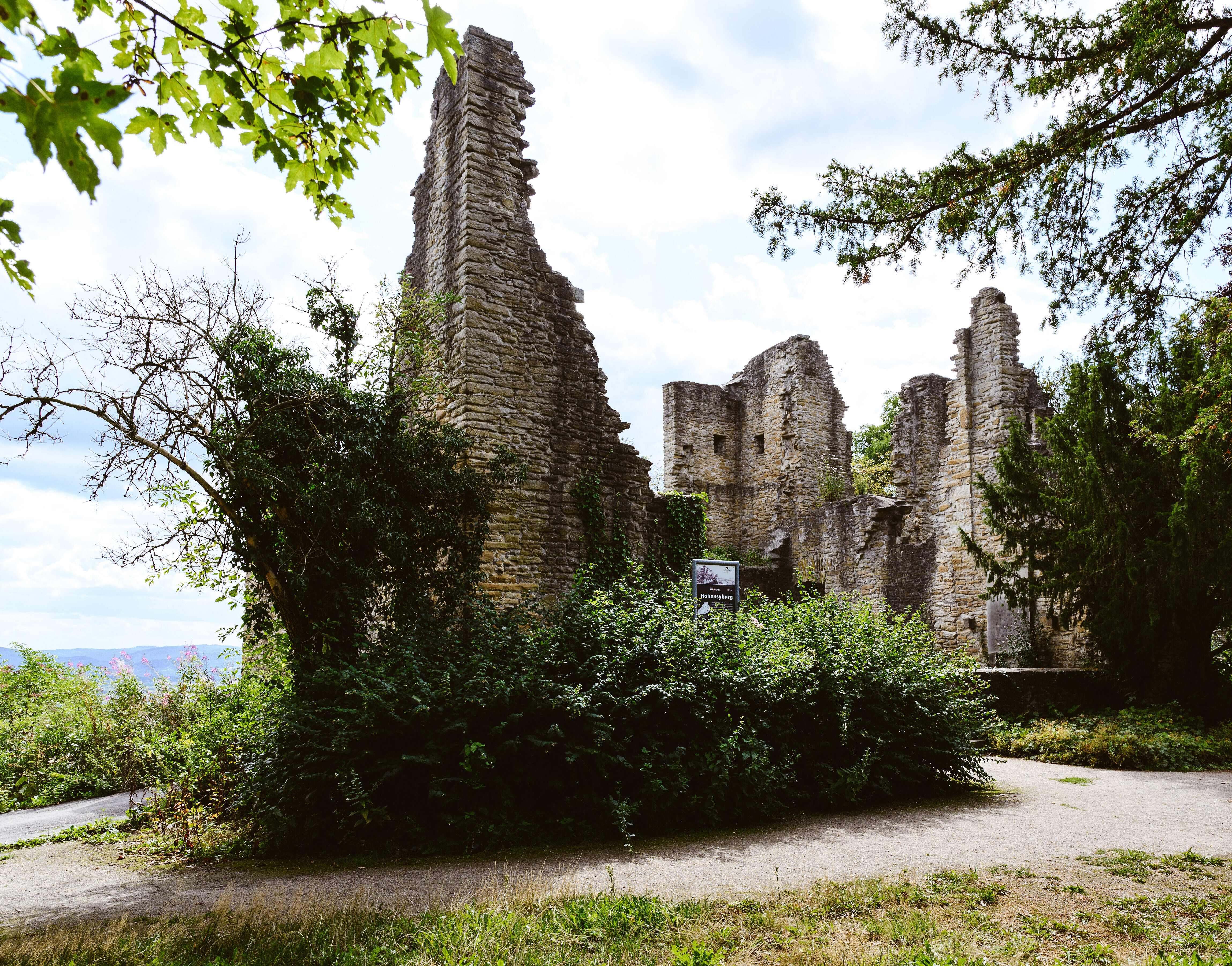 Die Ruine der Hohensyburg in Dortmund.