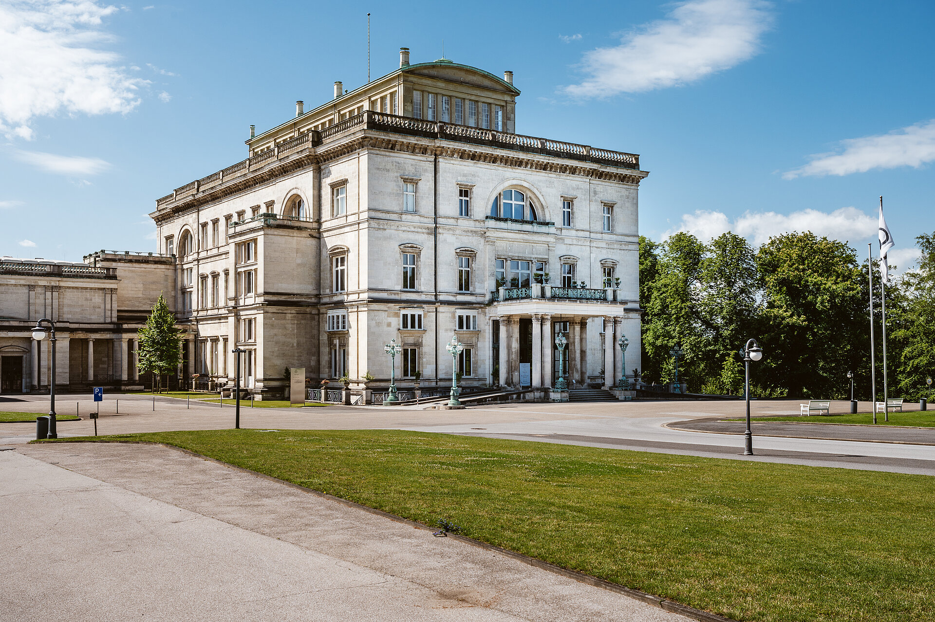 Der wohl berühmteste Industriellen-Sitz der Metropole Ruhr: die Villa Hügel in Essen.