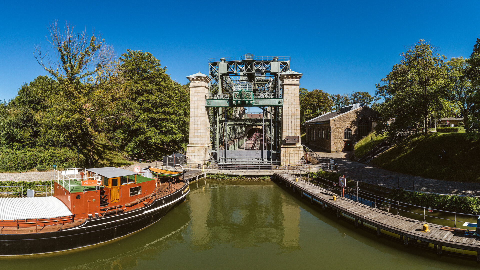Das Schiffshebewerk Henrichenburg in Waltrop ist ein Ankerpunkt auf der Route Industriekultur.