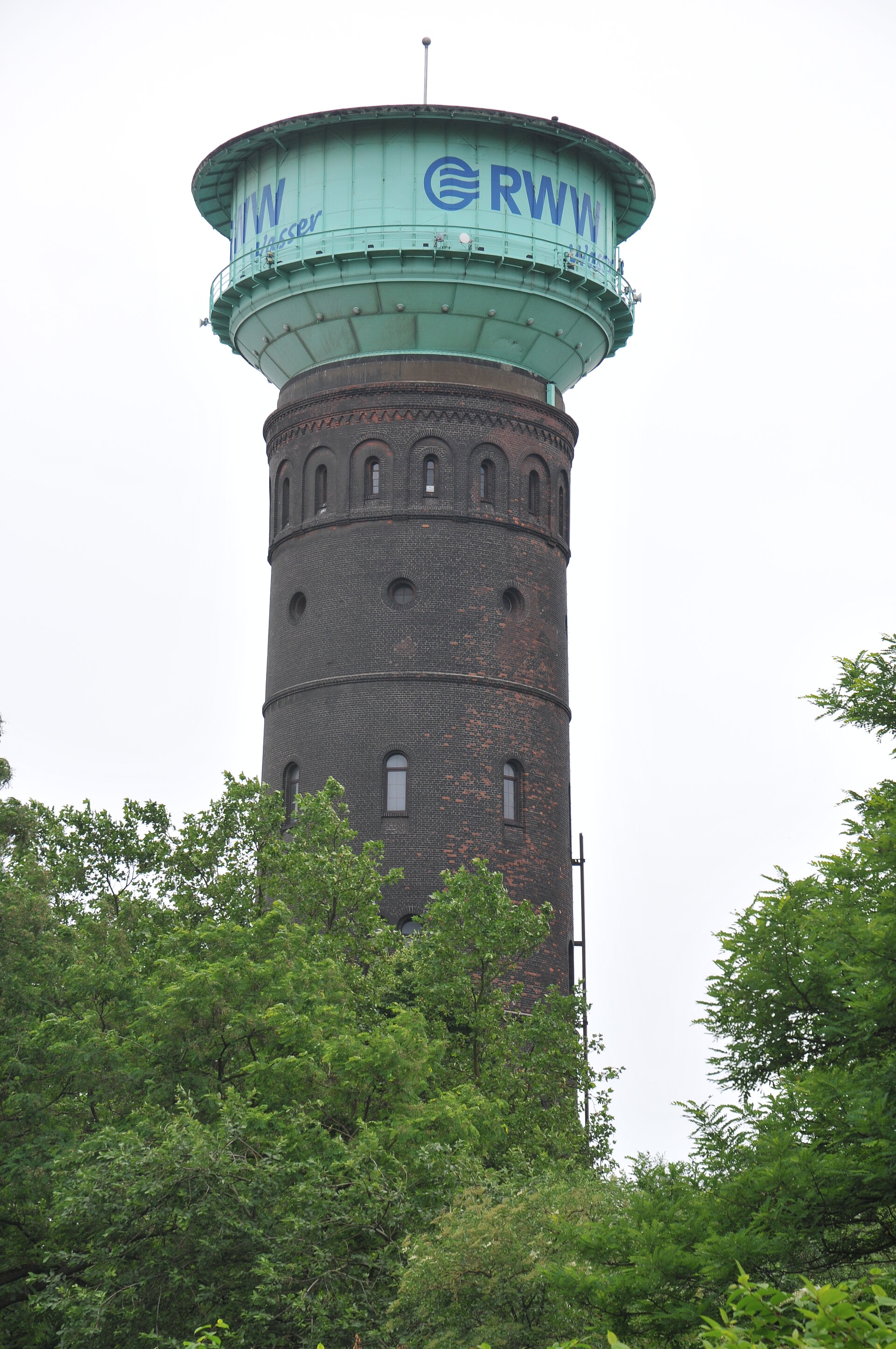 RWW-Wasserturm in Oberhausen.