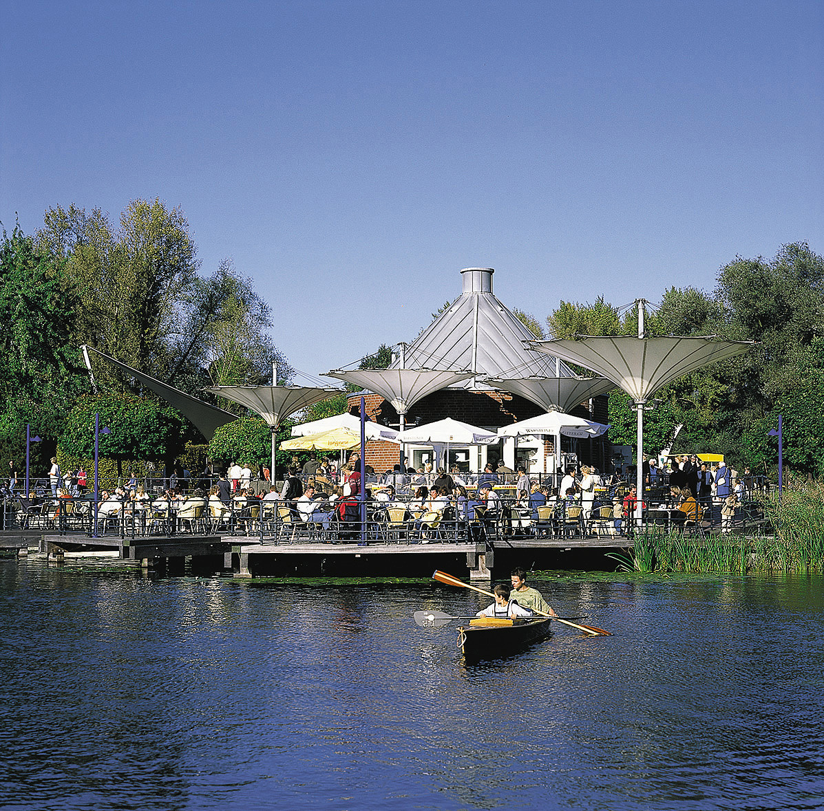 Die Seeterrassen im Maximilianpark in Hamm.
