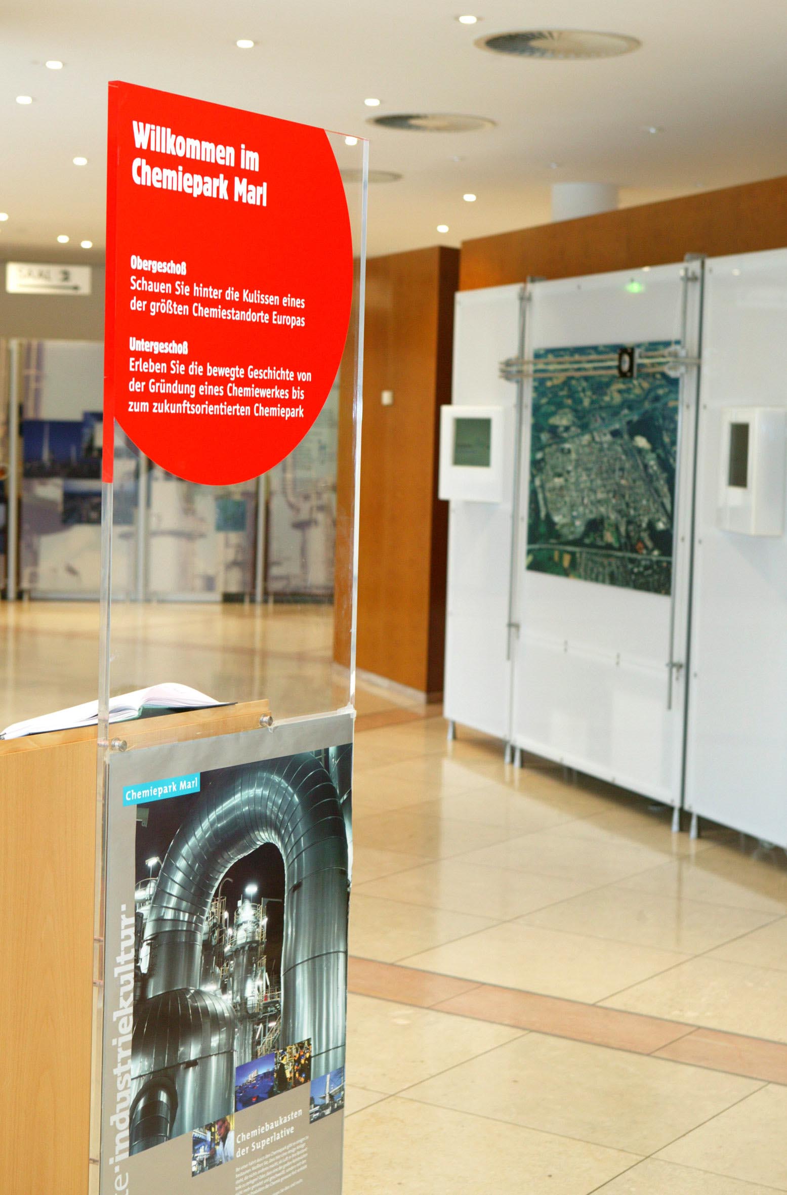 Blick ins Informations-Centrum im Chemiepark Marl.