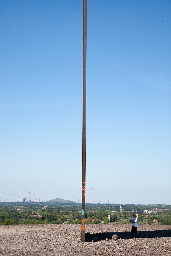 Die "Bramme" auf der Schurenbachhalde in Essen.