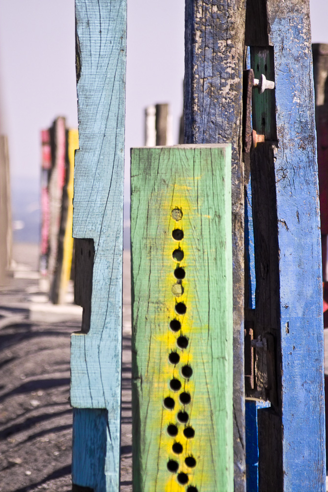Totems aus der Nähe.