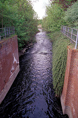 Historische Schachtschleuse Fossa Eugeniana in Rheinberg.