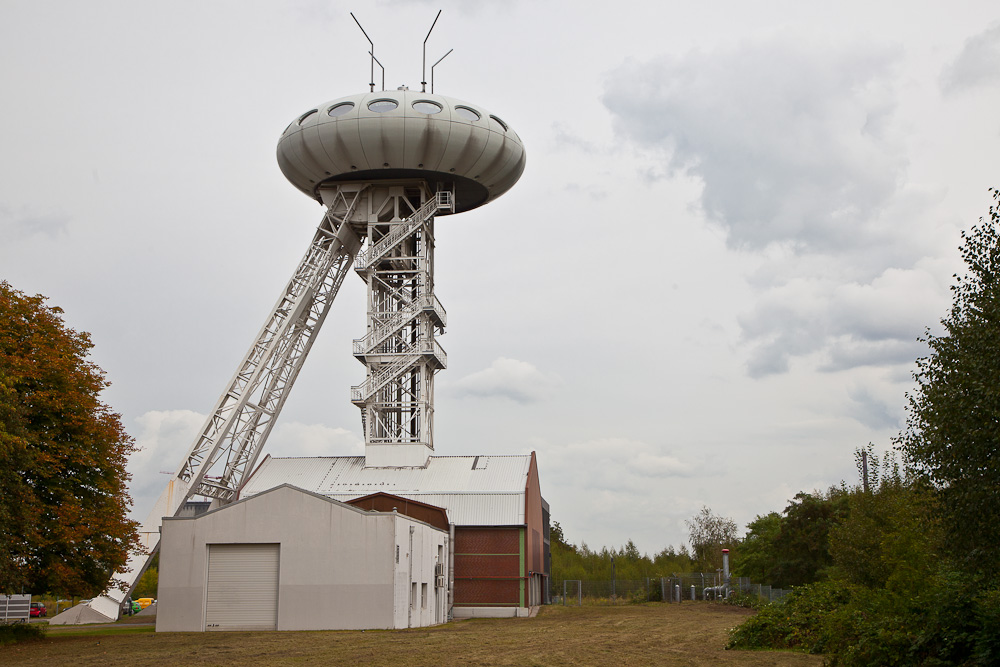 Das Colani-Ei: ehemaliger Förderturm der Zeche Minister Achenbach in Lünen.