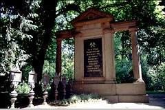 Bergbaugedenkstätte auf dem Ostfriedhof Dortmund.