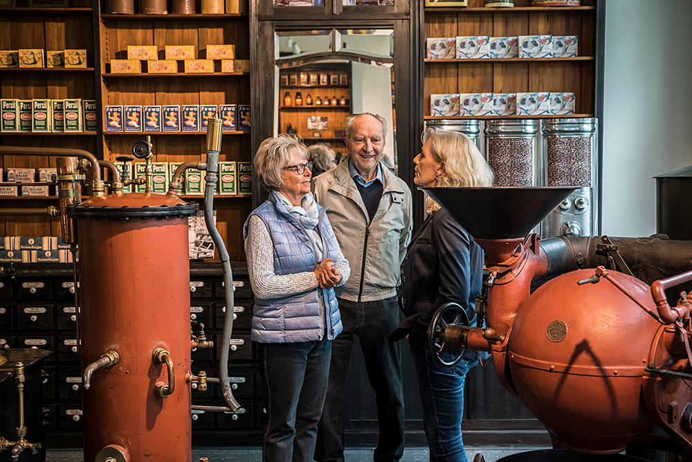 Blick in die Alte Drogerie im Heimatmuseum Unser Fritz in Herne.