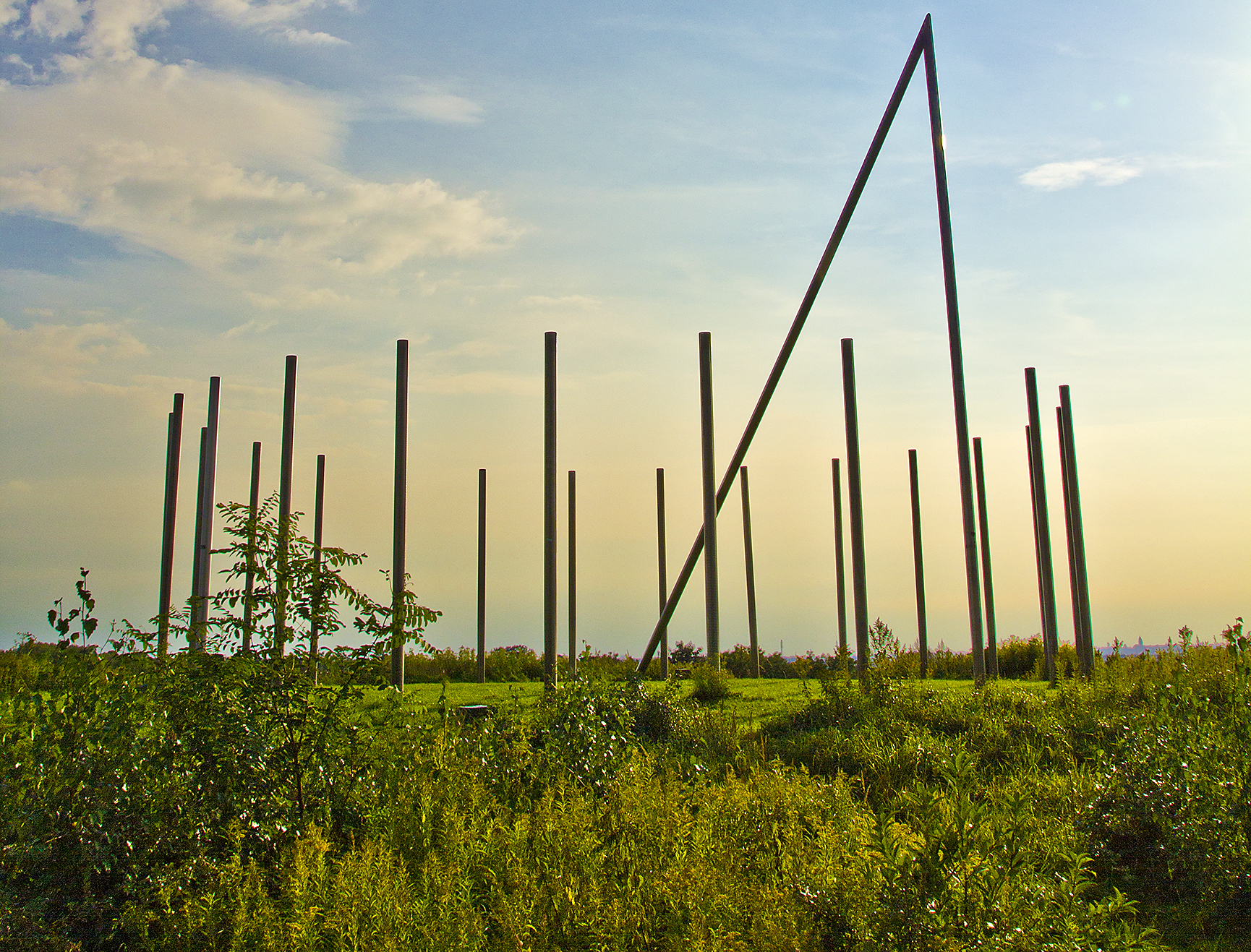 Die Halde Schwerin in Castrop-Rauxel ist ein Panorama auf der Route Industriekultur.