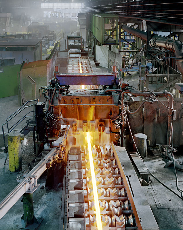 Trio-Vorgerüst bei den Deutschen Edelstahlwerken (DEW) in Hagen.