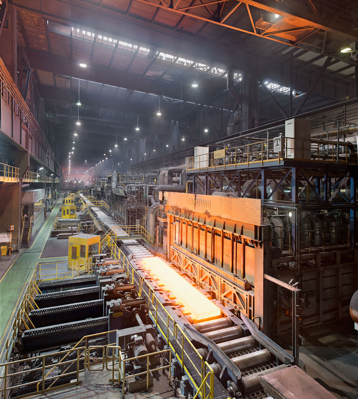 Bochumer Verein, heute ThyssenKrupp Steel, in Bochum-Höntrop.
