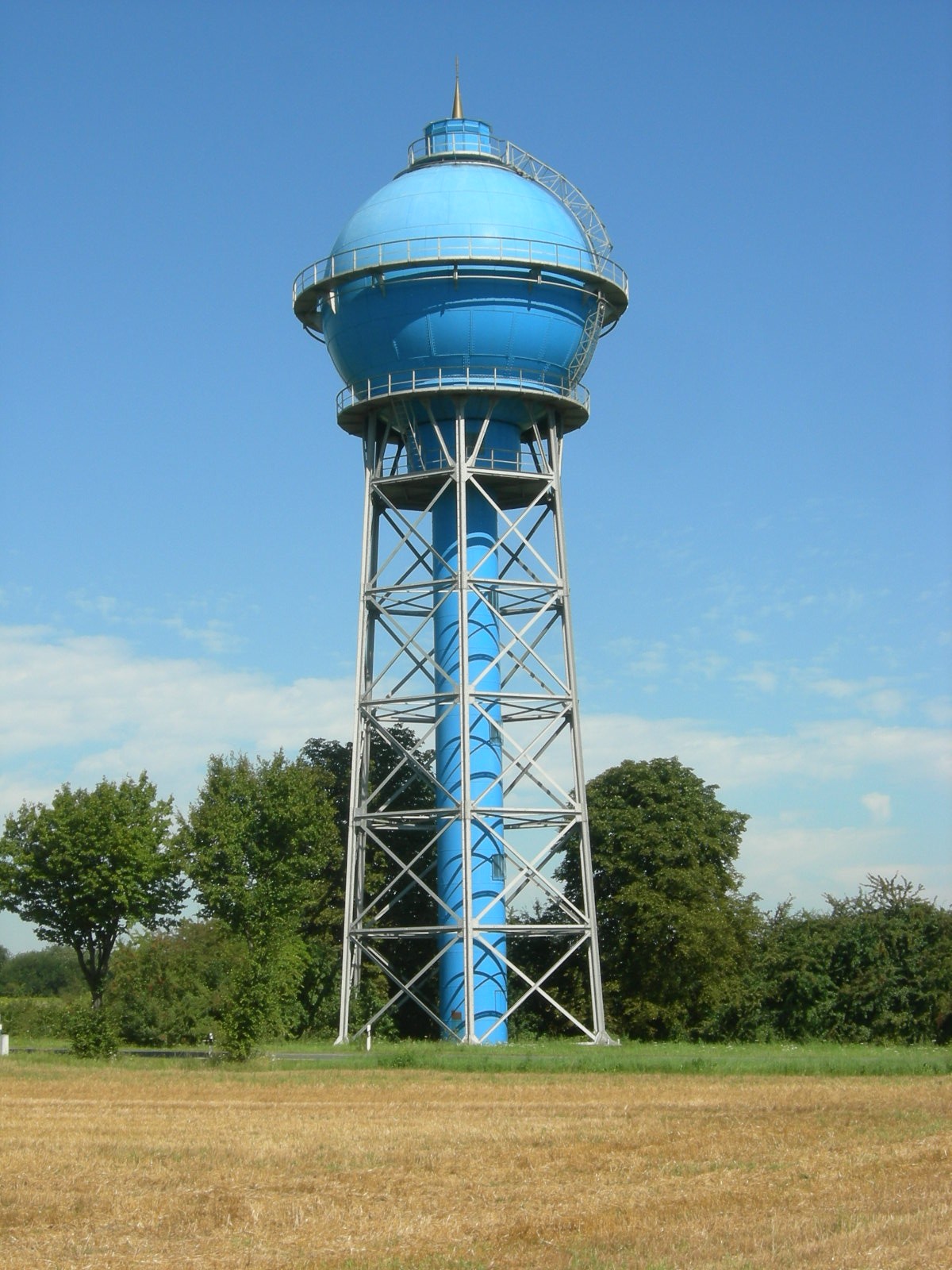 Blauer Wasserturm in Ahlen.