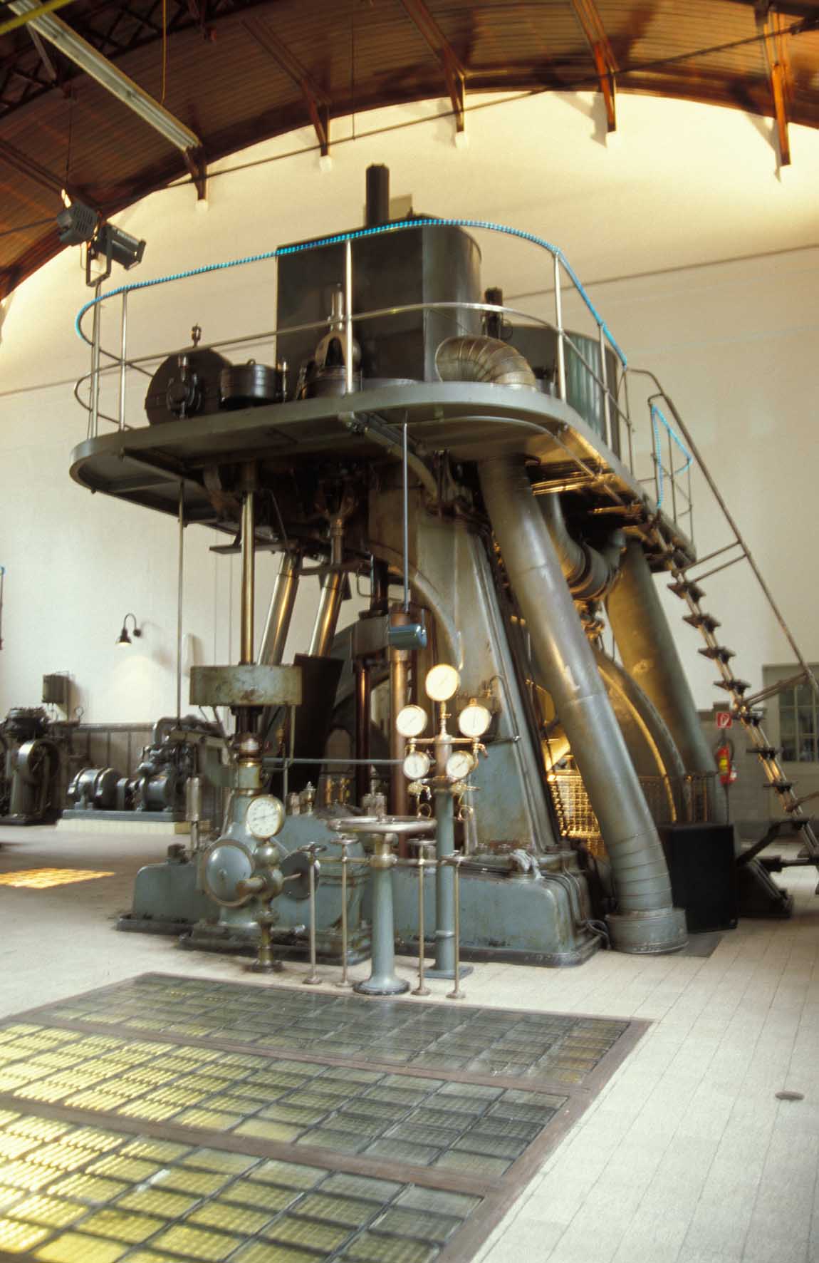 Kolbenpumpen-Dampfmaschine im Bockumer Wasserwerk.