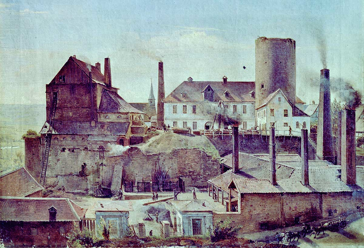Harkortsche Fabrik auf der Burg Wetter, 1934.